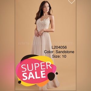 Jasmine Bridesmaid dress - color:Sandstone - Size:10